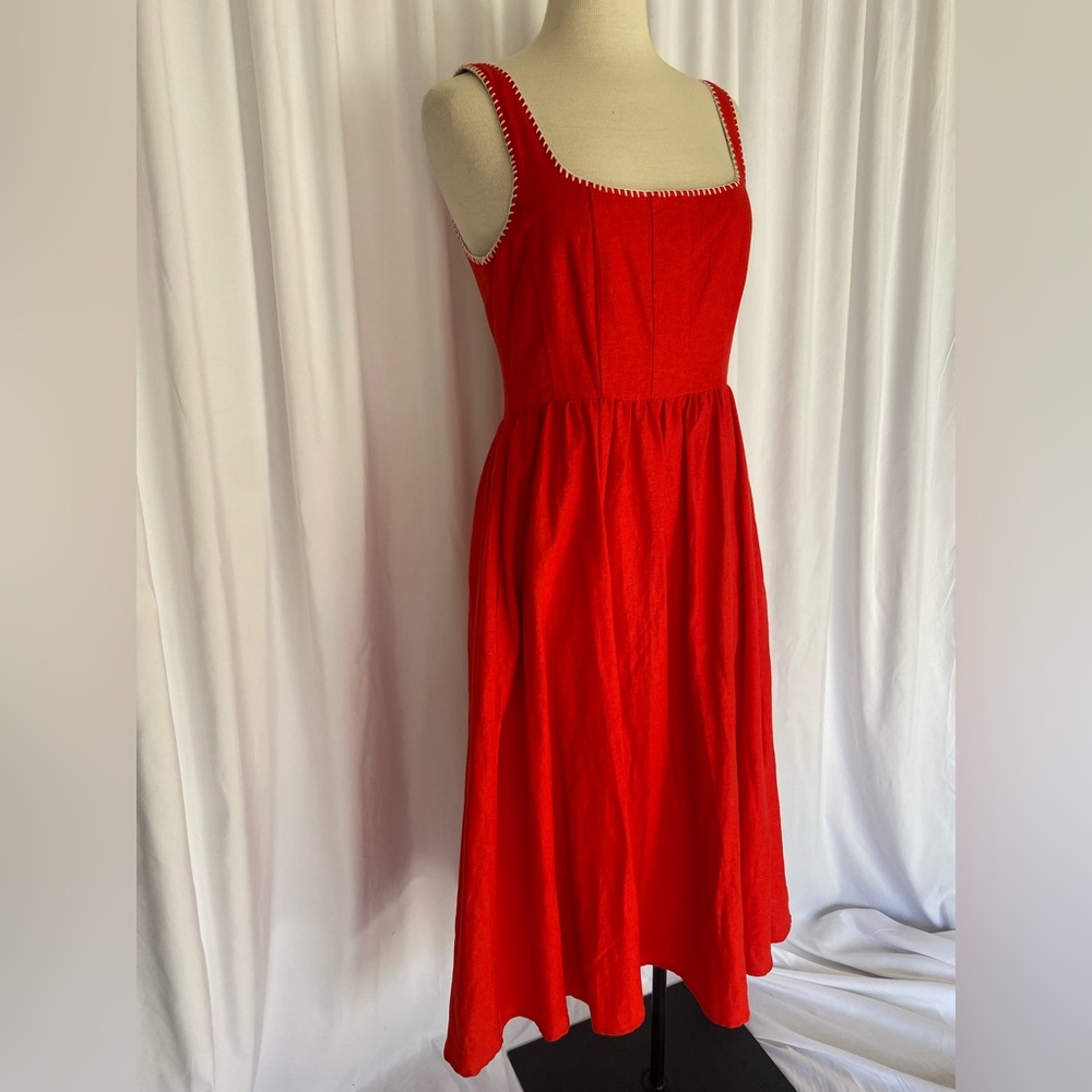 Christian Lacroix Linen Midi Dress - Picture 2 of 6
